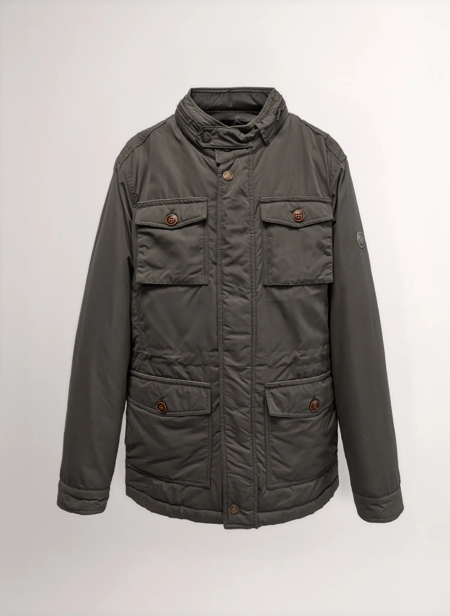 Parka Verde Kaki Con Chaleco Hombre - Image 2