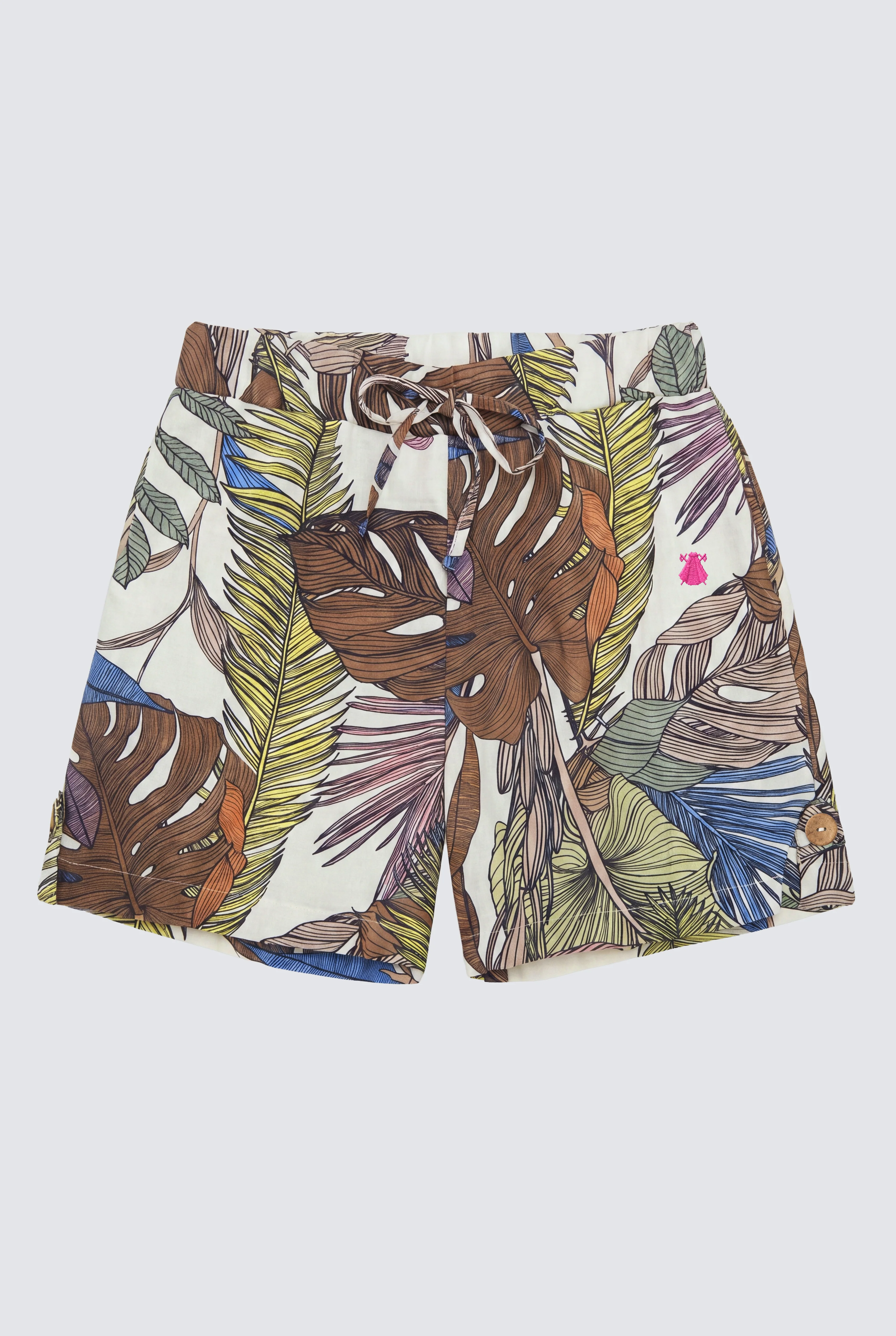 Bermuda Palmeras Beige Mujer - Image 7