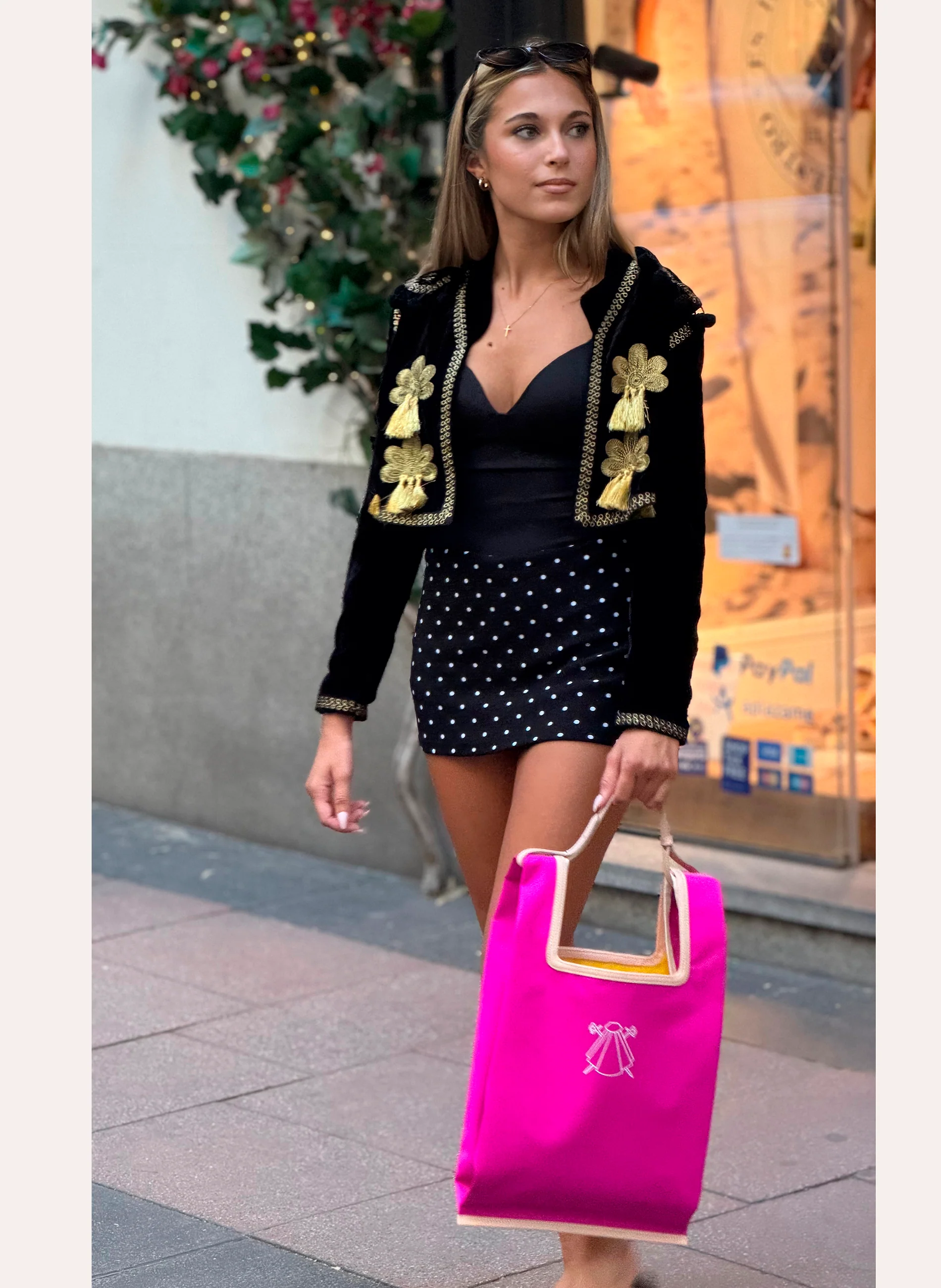 Bolso Tela Capote / Piel - Image 7
