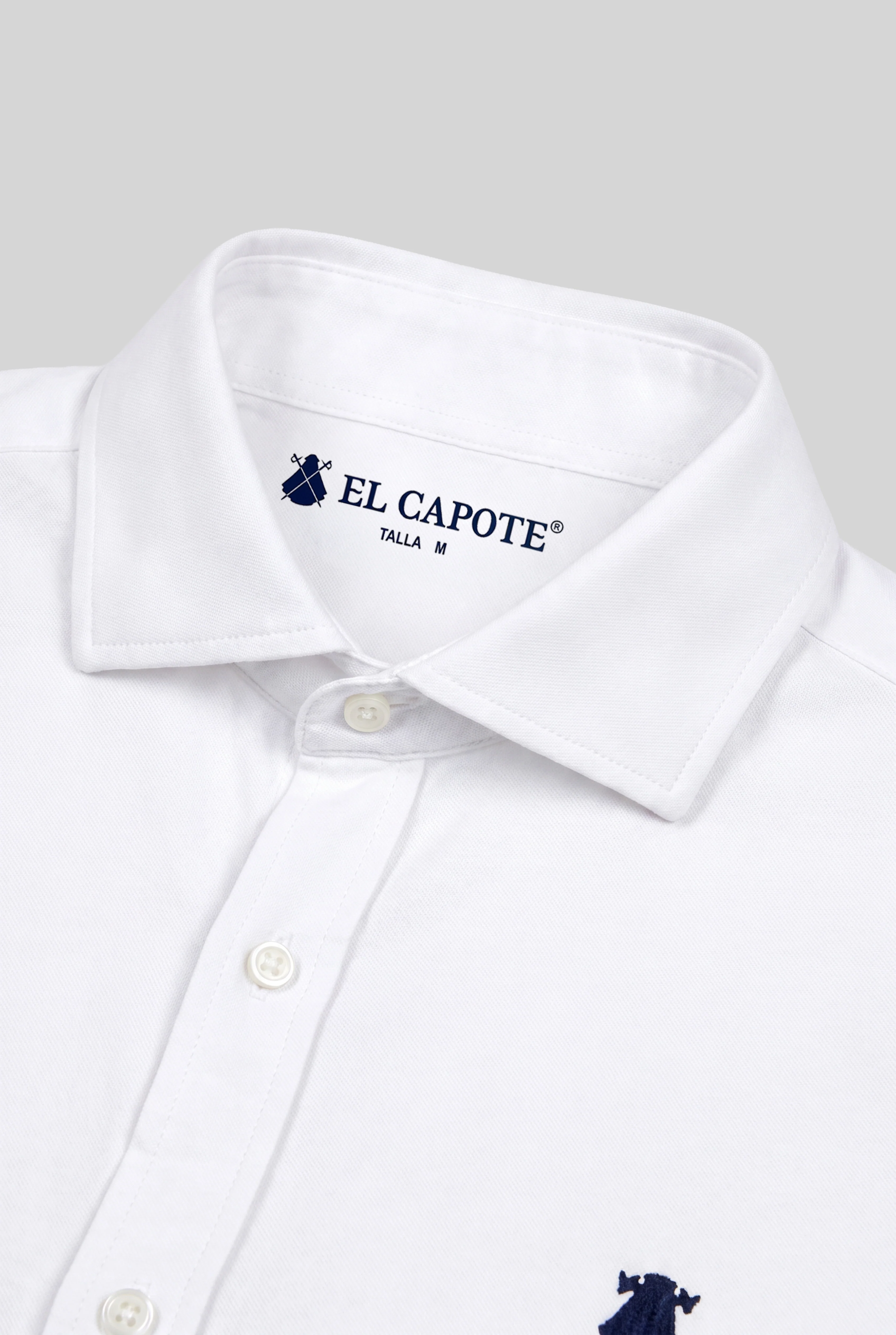 Camisa Blanca Piqué Hombre - Image 6