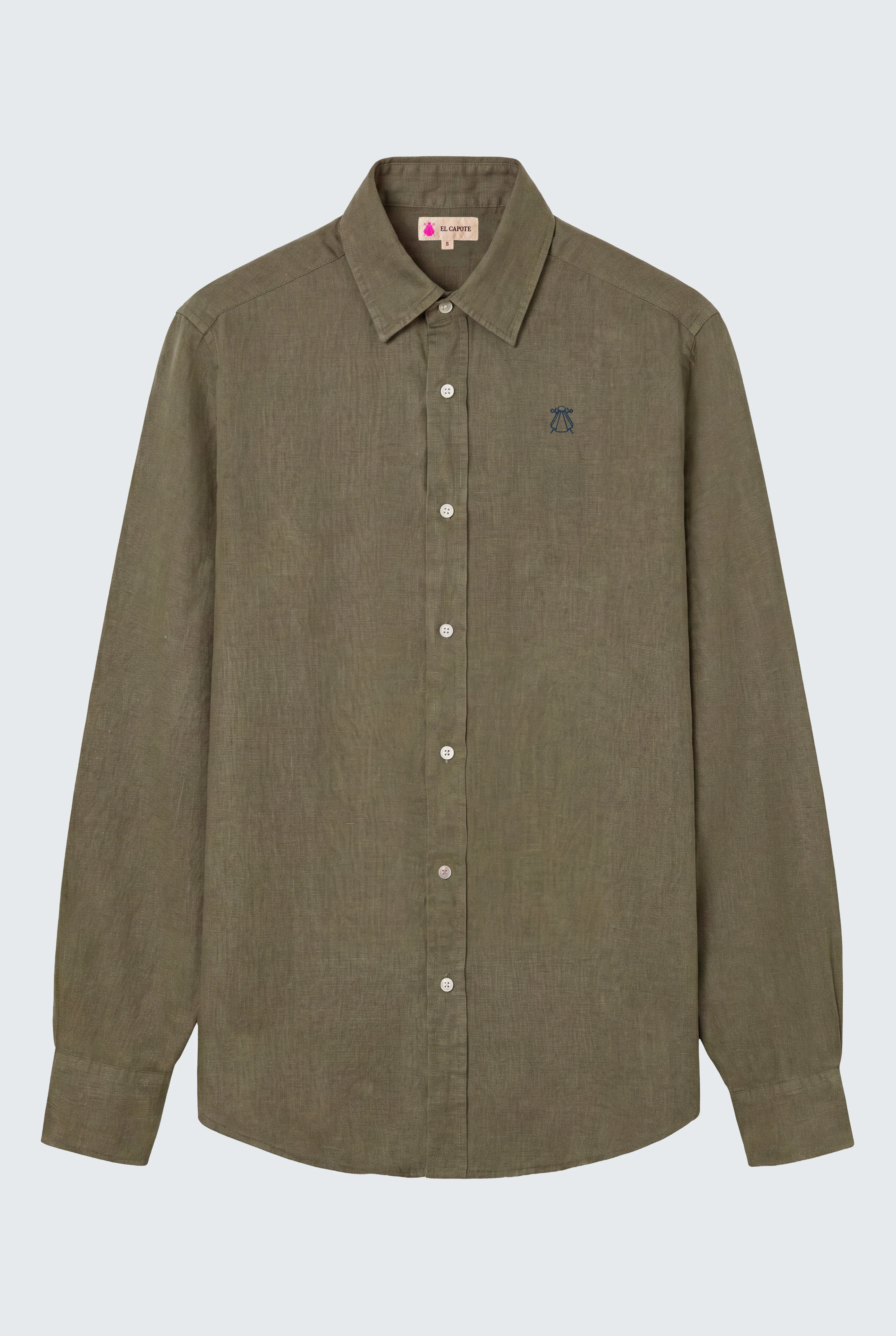 Camisa Verde 100% Lino Mujer - Image 4