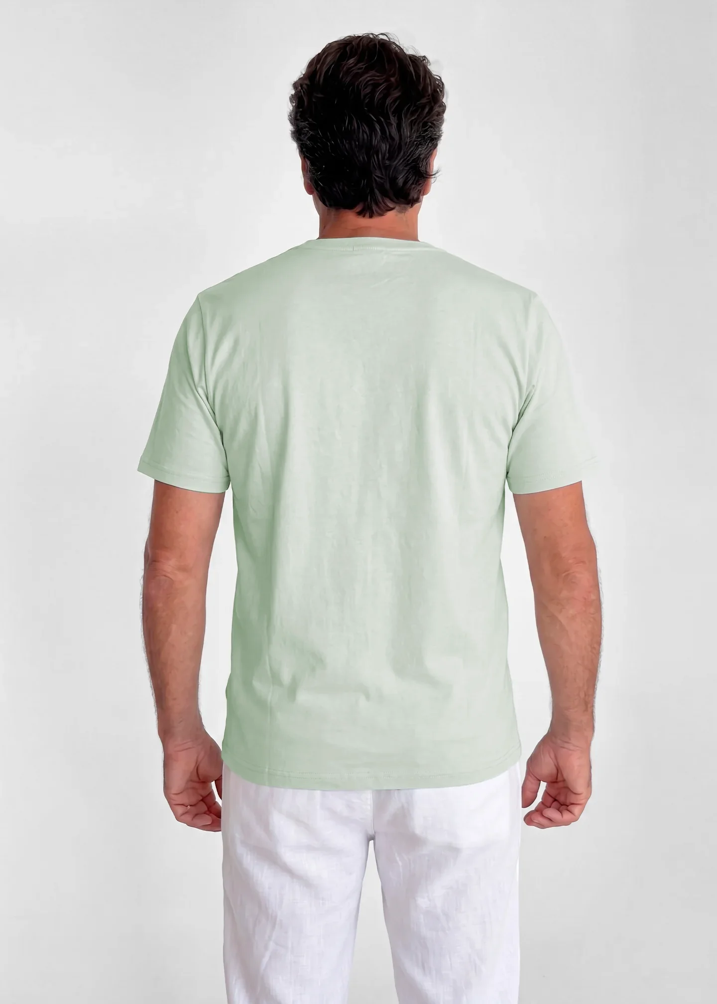 Camiseta Básica Verde Agua Hombre - Image 2