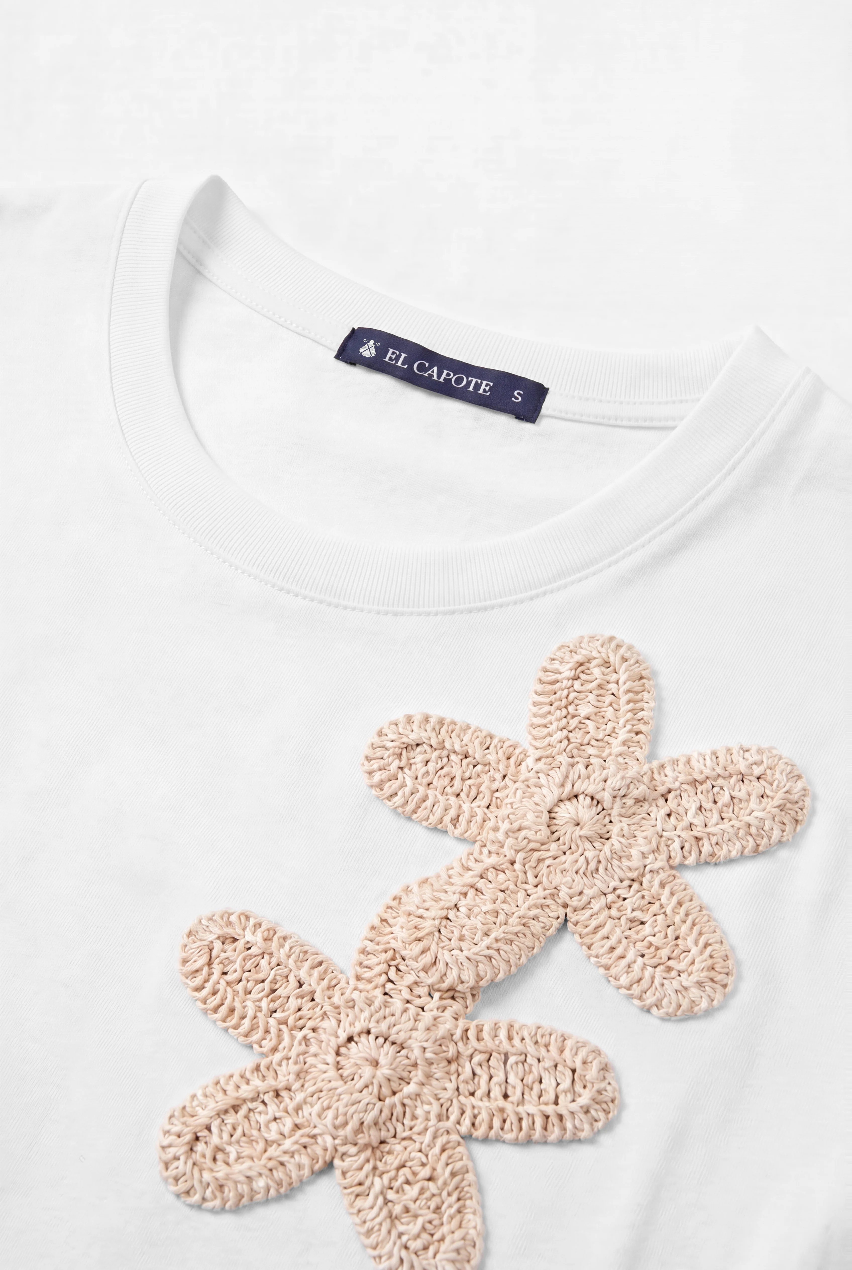 Camiseta Cruda Crochet Mujer - Image 3
