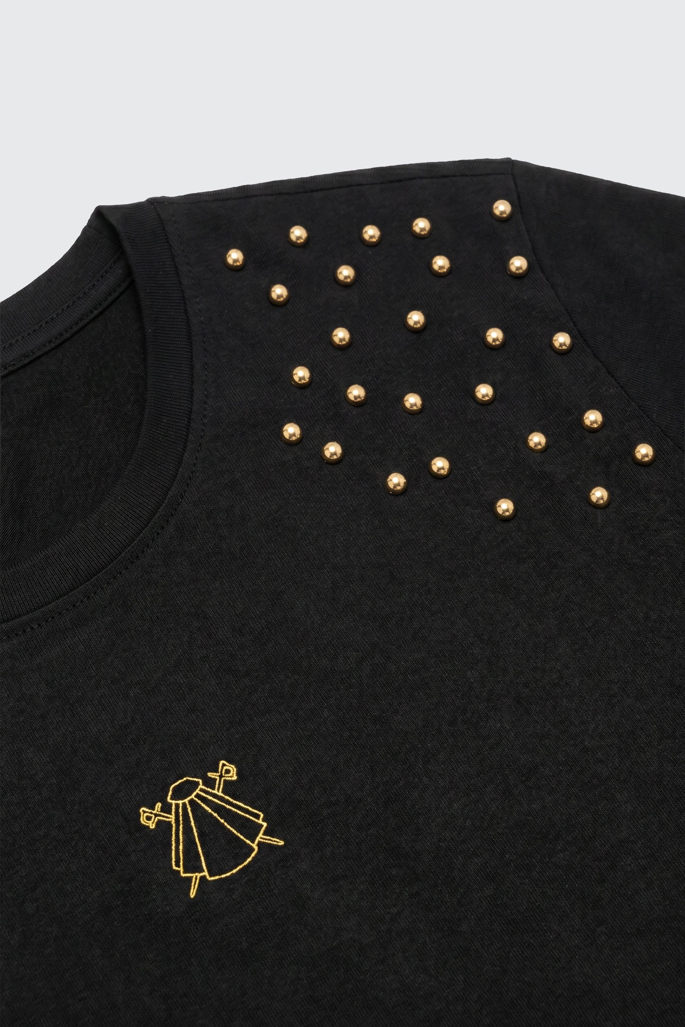 Camiseta Negra Perlas Mujer - Image 6
