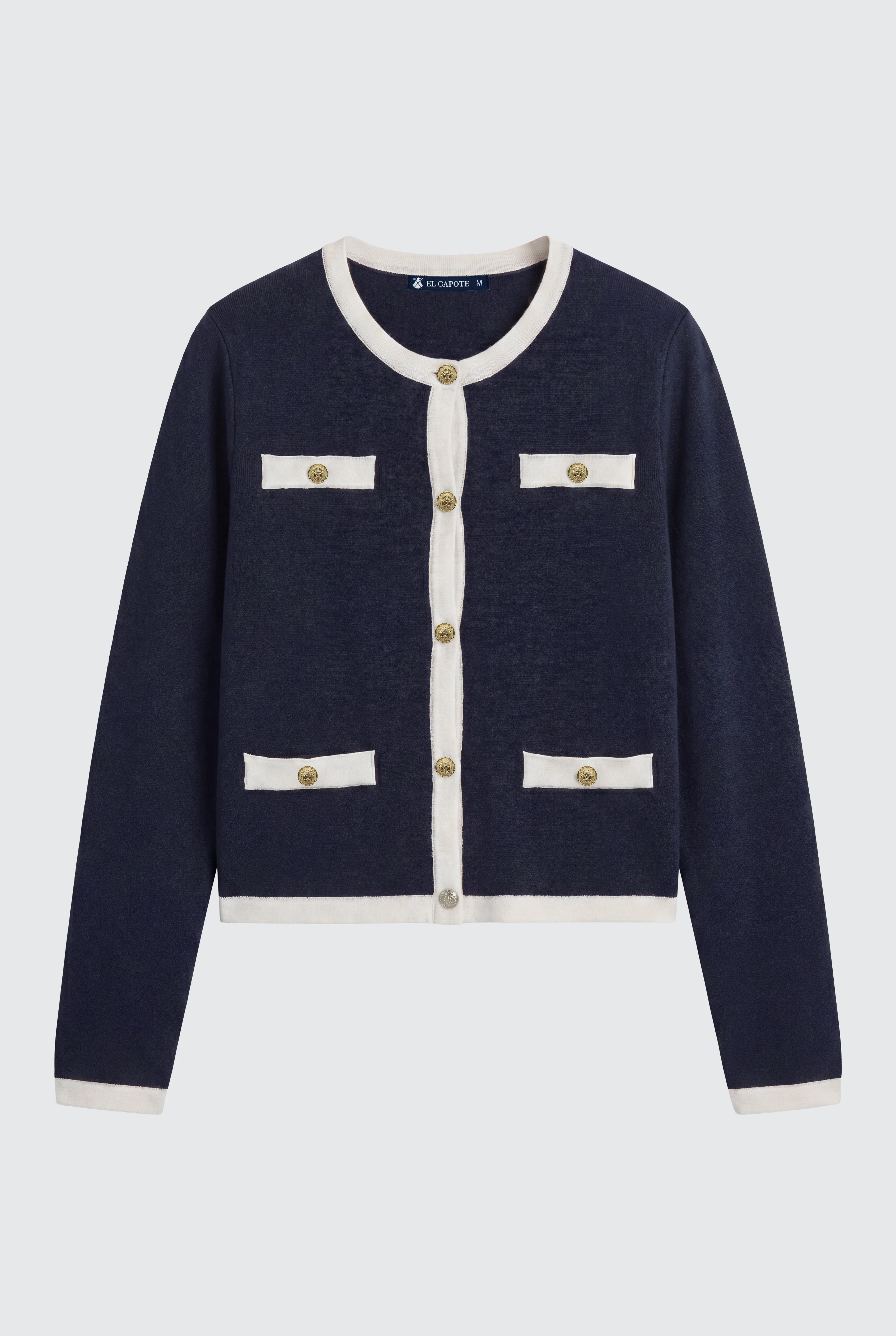 Chaqueta Azul Textura Mujer - Image 3