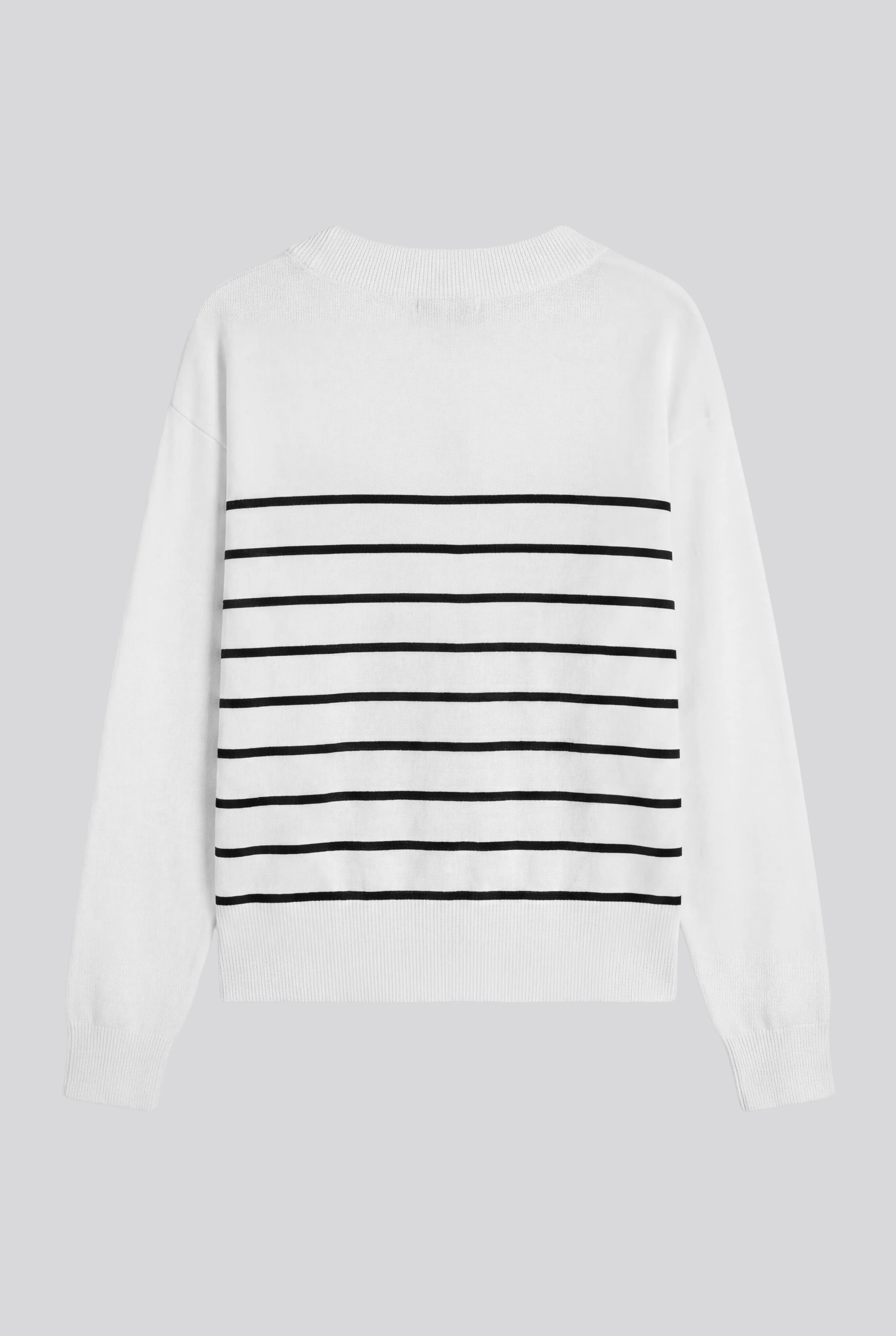 Jersey Blanco Punto Marinero Manga Larga Mujer - Image 5