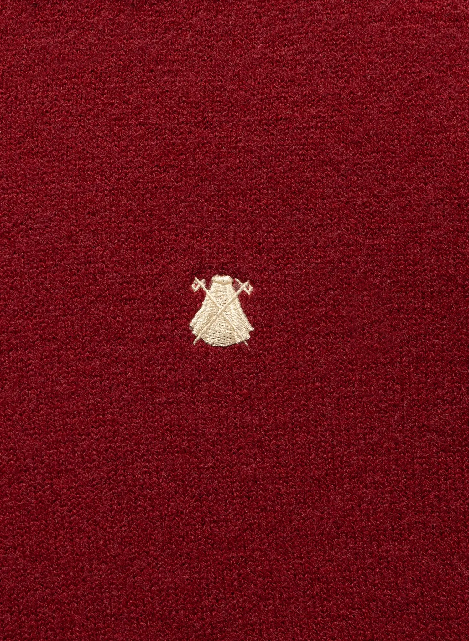 Jersey Lambswool Burdeos Cuello Caja Hombre - Image 3