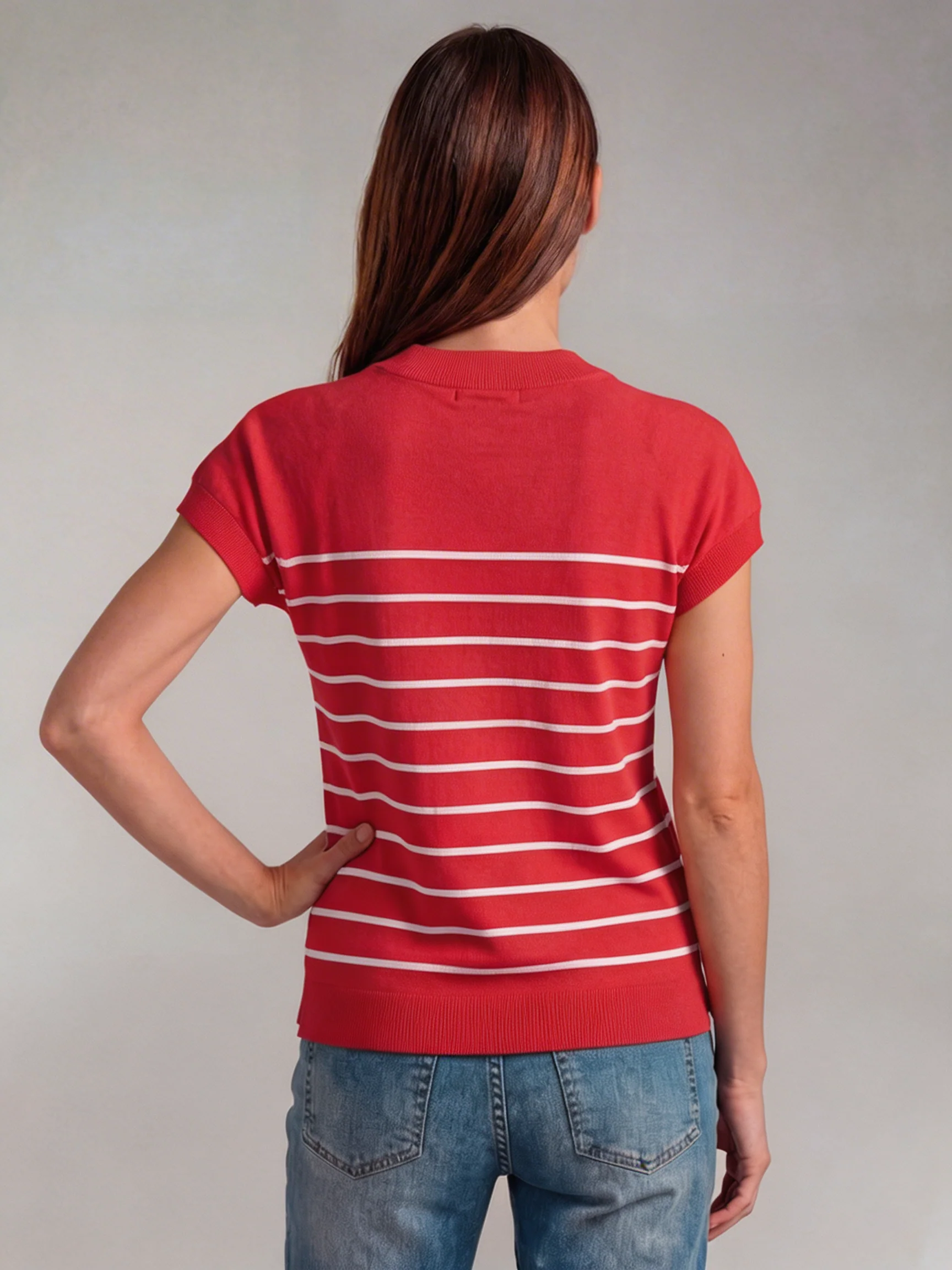 Jersey Fresa Punto Marinero Mujer - Image 3
