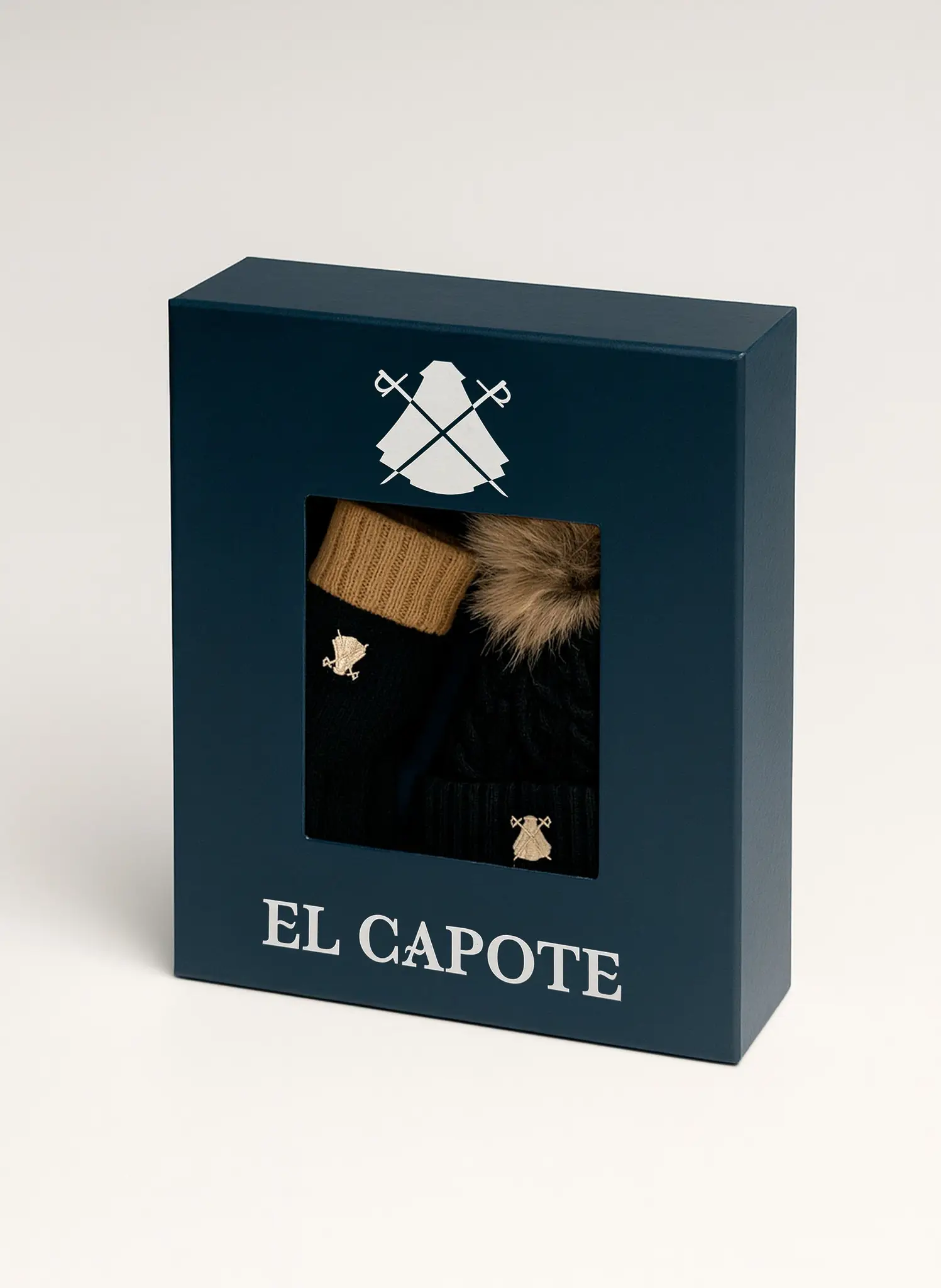 Pack de Gorro Y Guantes Negros Mujer