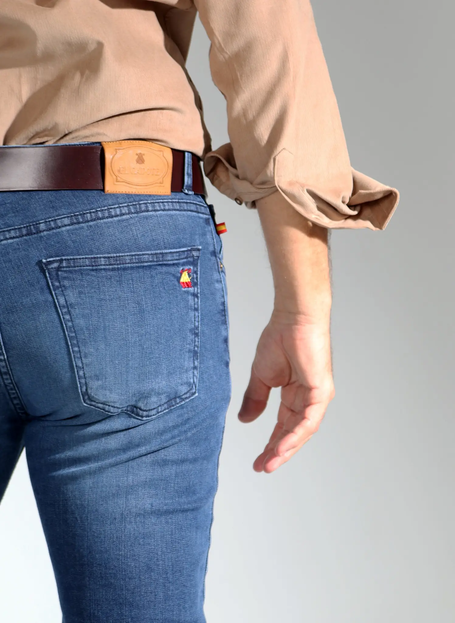 Pantalón Denim Logo España Hombre