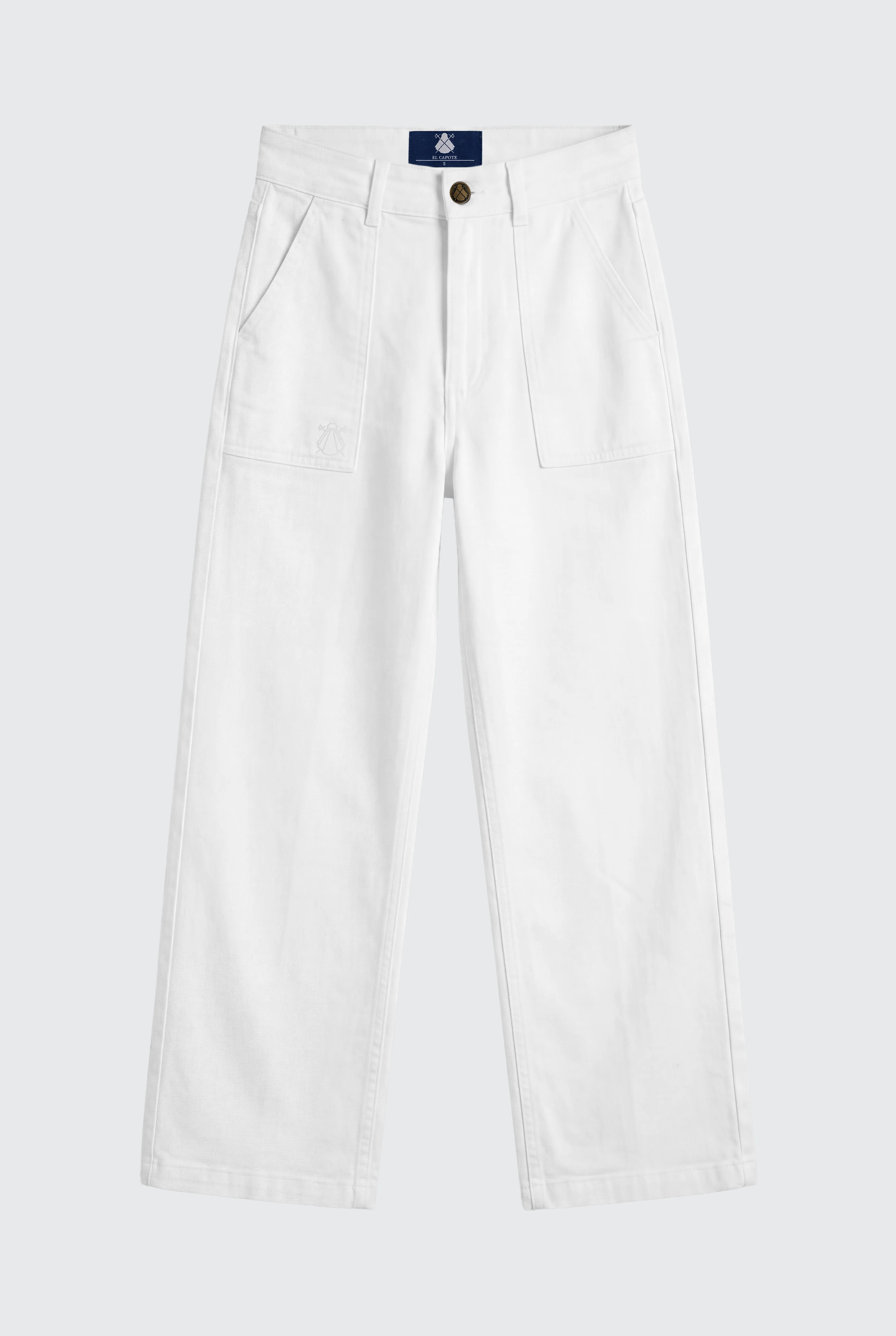 Pantalón Sarga Crudo Mujer - Image 3