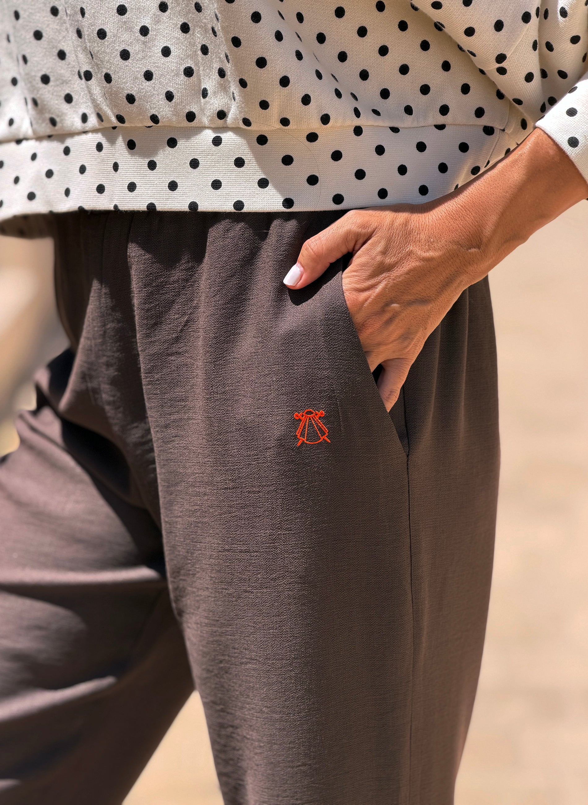 Pantalón Soft Marrón Chocolate Mujer - Image 2