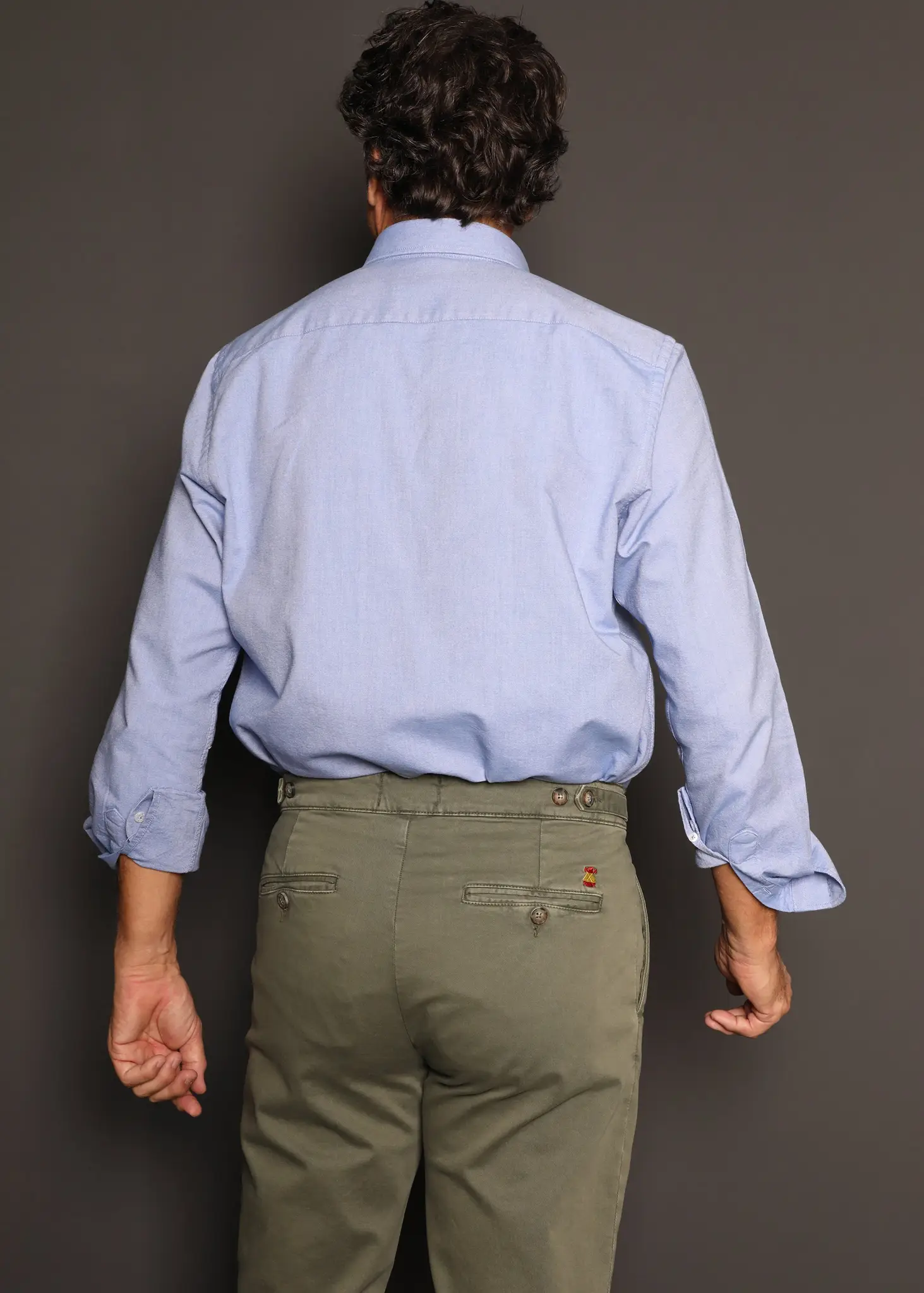 Pantalón Tipo Chino Verde Kaki Hombre - Image 6