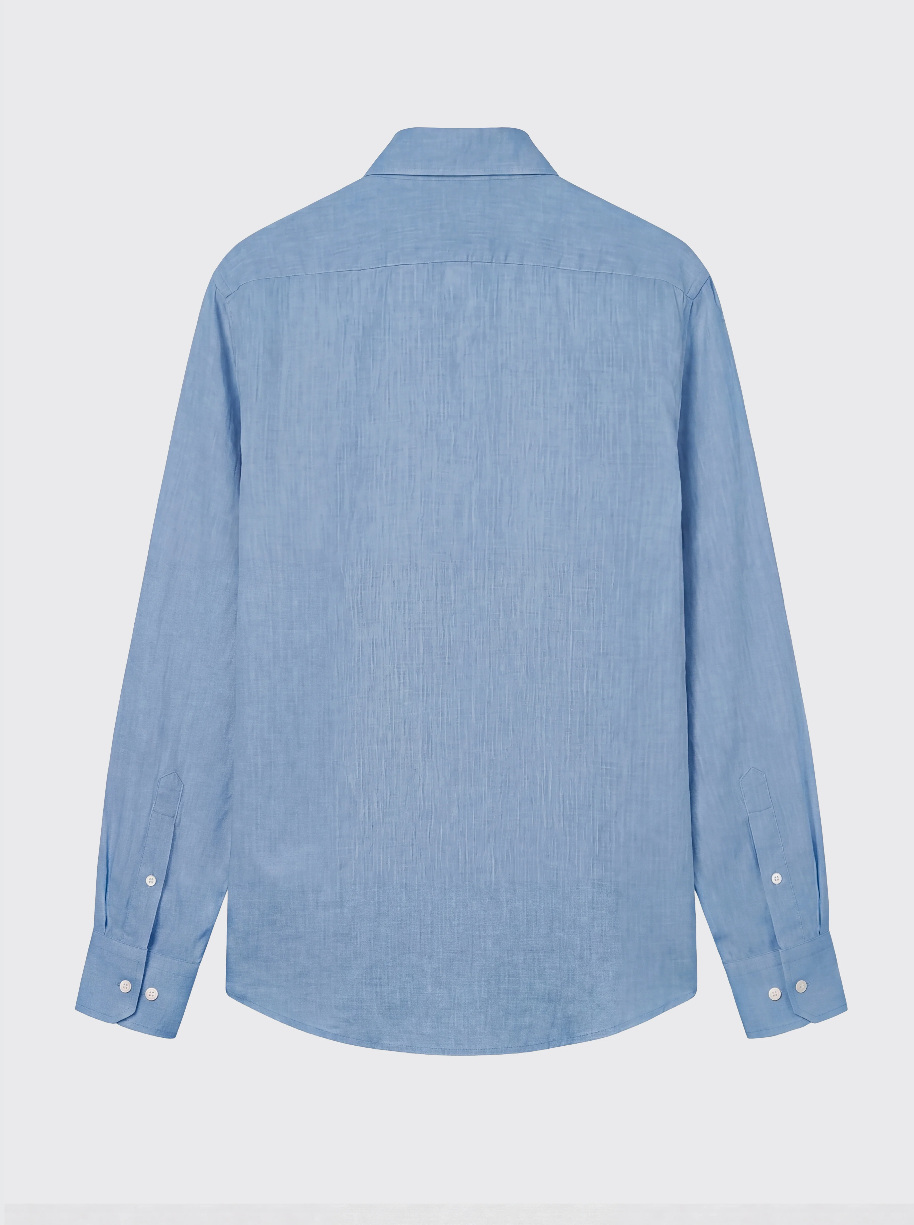 Polera Azul Denim Lino Hombre - Image 3