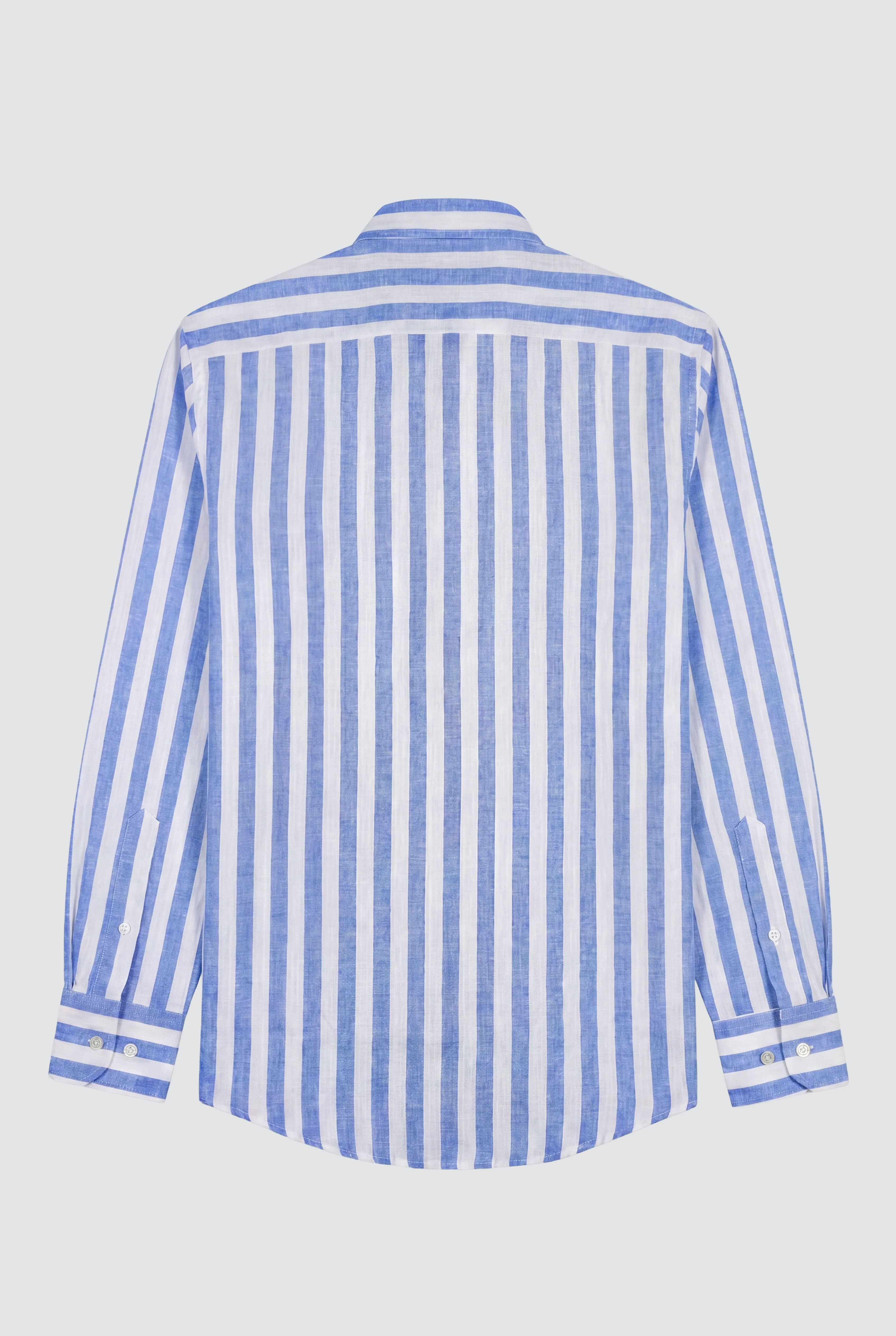 Polera Raya Ancha Azul Lino Hombre - Image 6