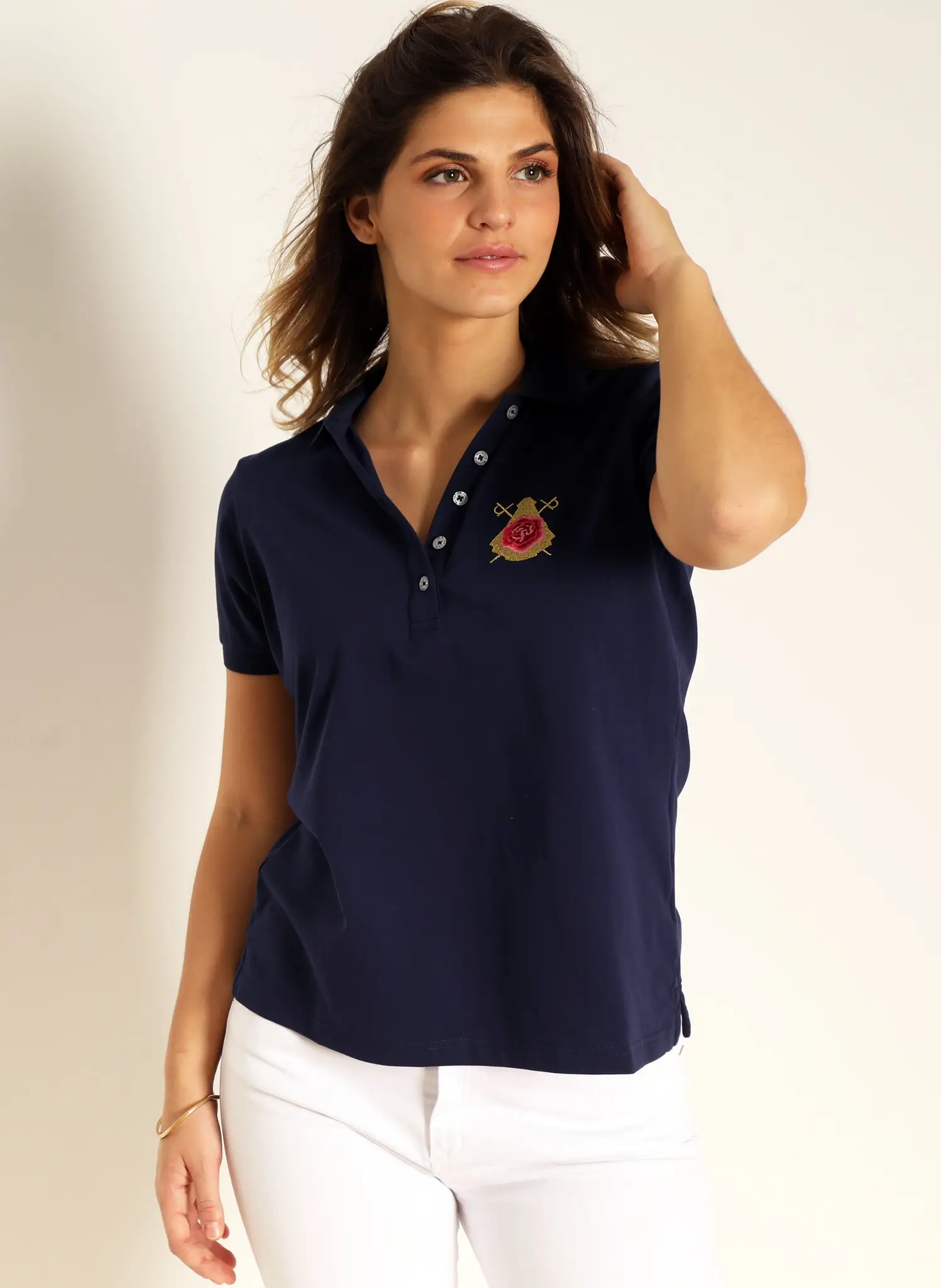 Polo Azul Clavel Capote Mujer - Image 2