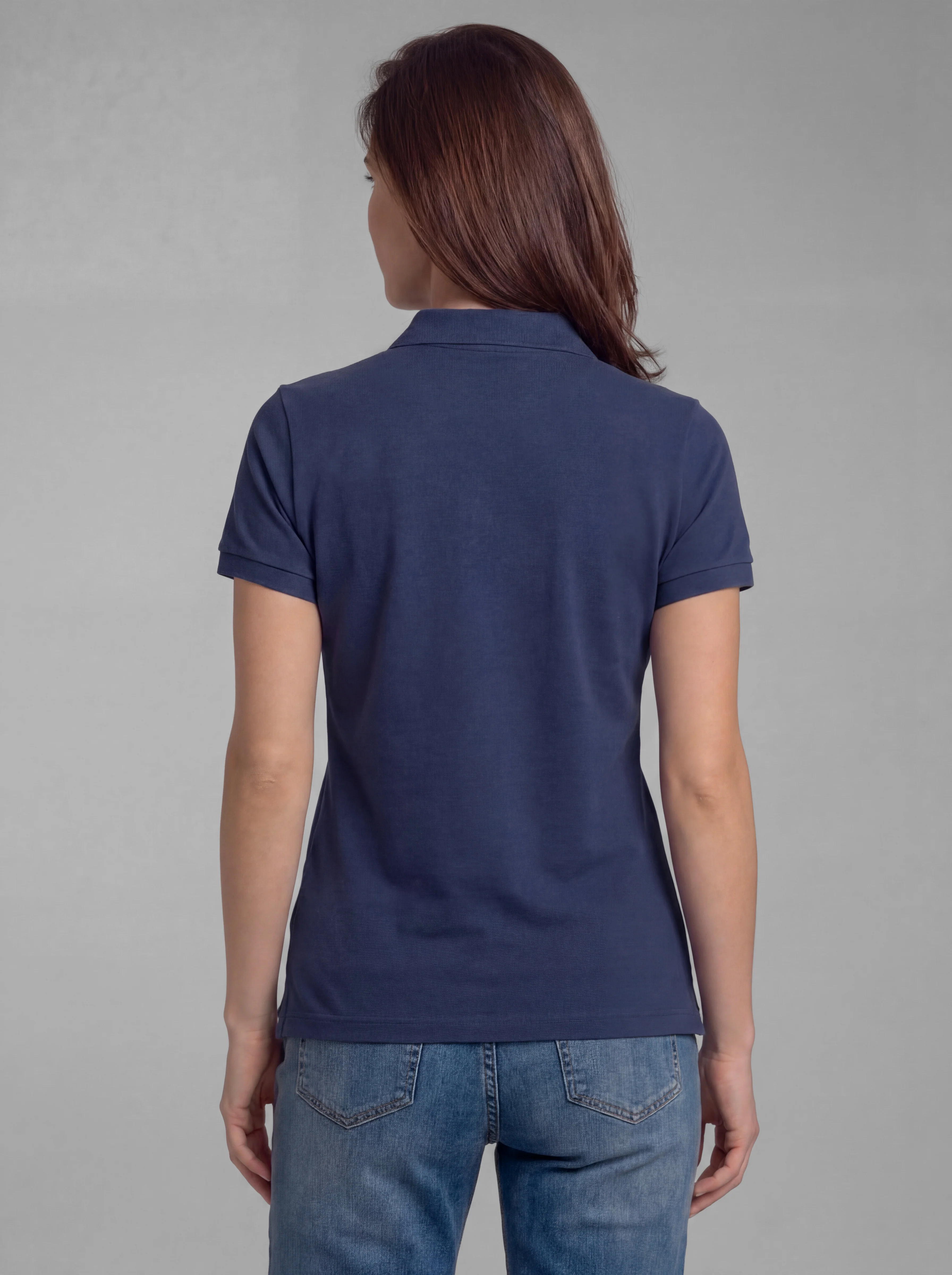 Polo Classic Azul Marino Mujer - Image 5