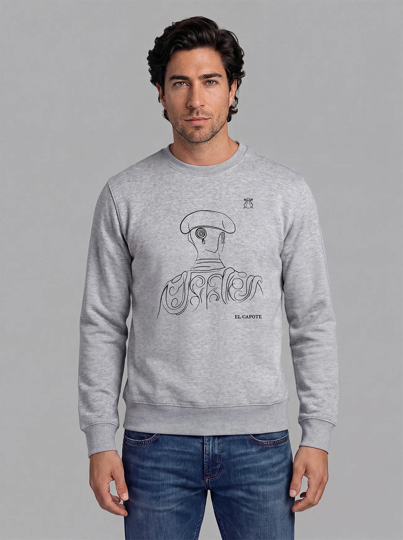 Sudadera Gris Personalizable Hombre - Image 15