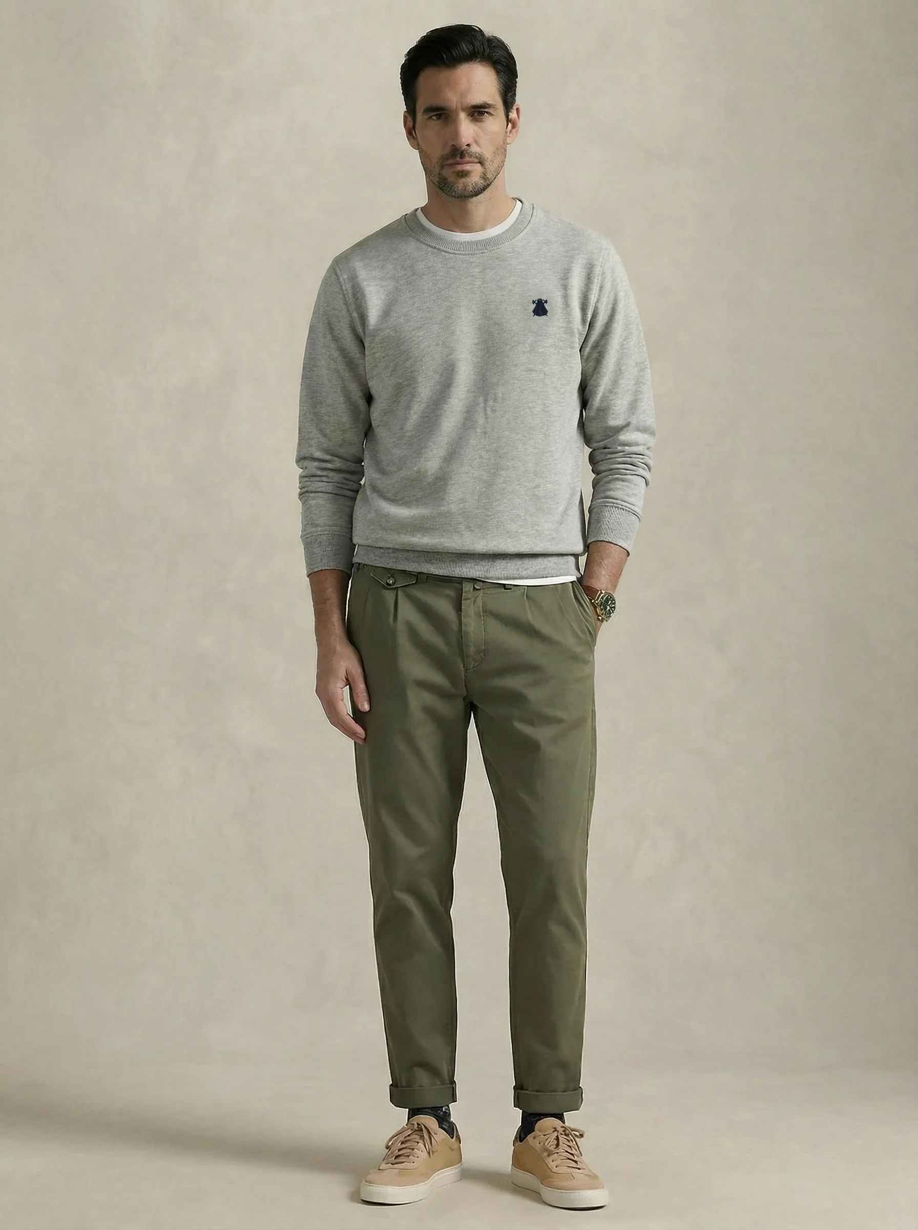 Sudadera Gris "El Sufrimiento es Parte de la Gloria" Hombre - Image 3