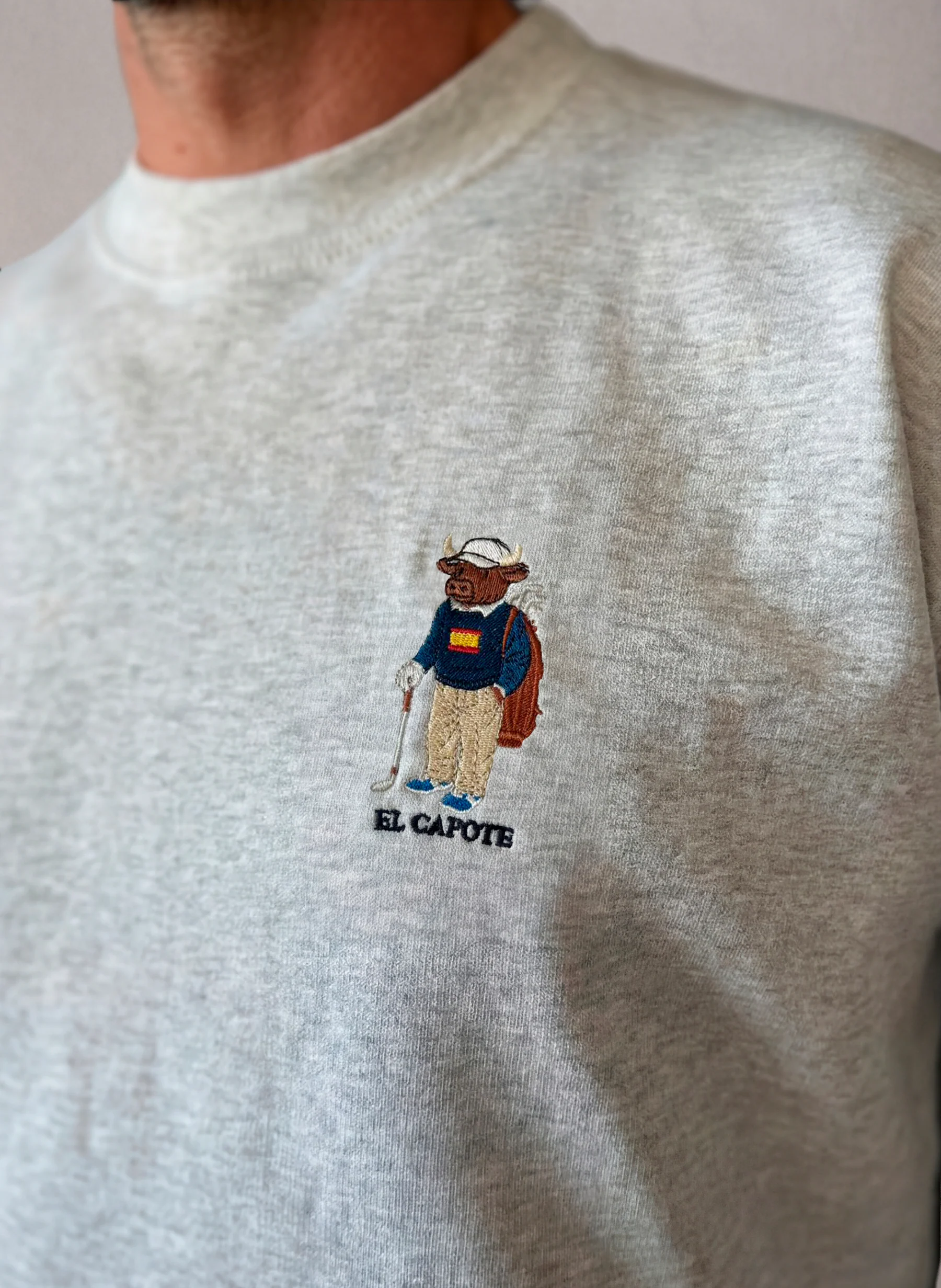 Sudadera Unisex Gris Torito Hombre - Image 4